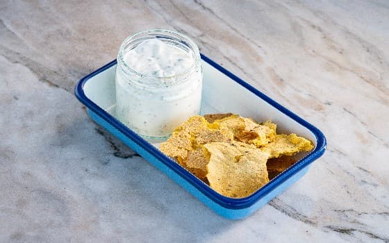 ماست بادمجون کبابی با نان محلی